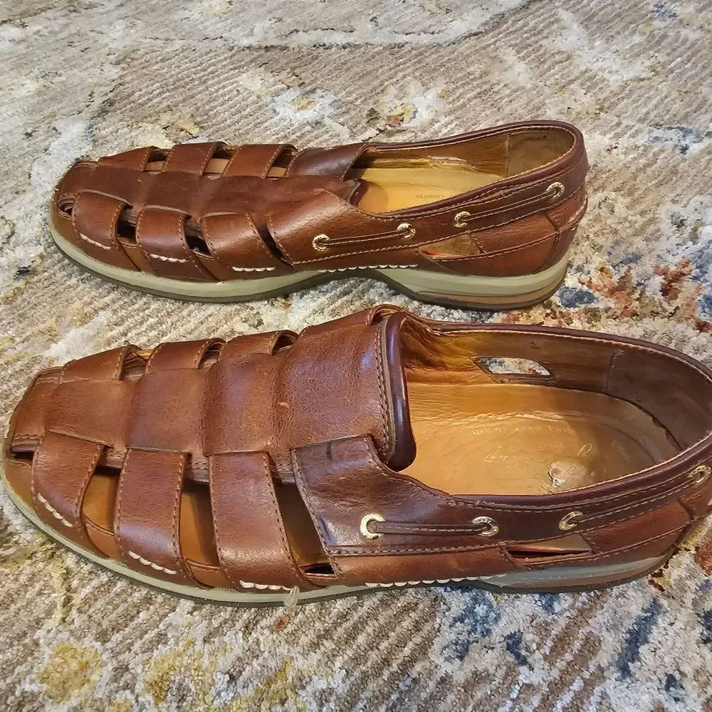 Sperry top sider gold cup, sz 12 sandals,  great condition
